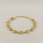 Mondsee 18k Gold Filled Puffy Mariner Bracelet | 18k Gold Filled Jewelry