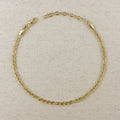 Mondsee 18k Gold Filled 3.5mm Figaro Mariner 'Figarucci' Anklet | 18k Gold Filled Jewelry