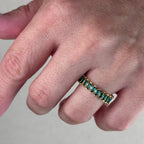 Mondsee 18k Gold Filled Marquise Eternity Band Ring | 18k Gold Filled Jewelry