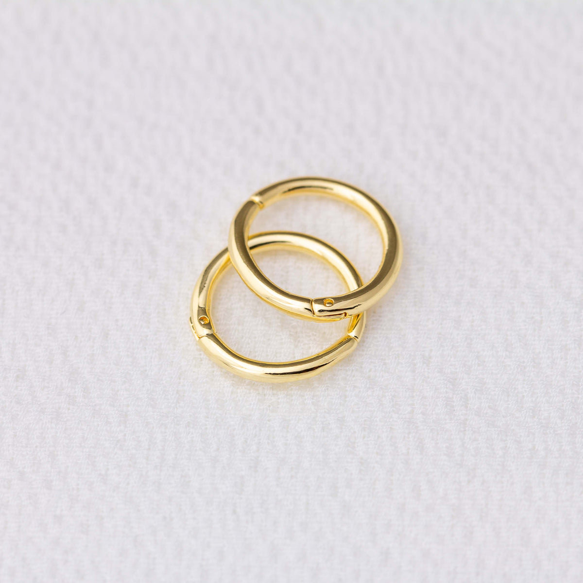 Mini Seamless Clicker Hoop Earrings, view 12