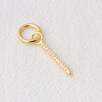Mini Bar Cubic Zirconia Earring Charm