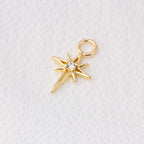 Mini Starburst Cubic Zirconia Earring Charm