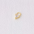 Mondsee Mini CZ Triangle Earring Charm | 18k Gold Filled Jewelry