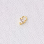 Mondsee Mini CZ Triangle Earring Charm | 18k Gold Filled Jewelry