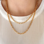 Mondsee 18k Gold Filled Unique Link Chain | 18k Gold Filled Jewelry