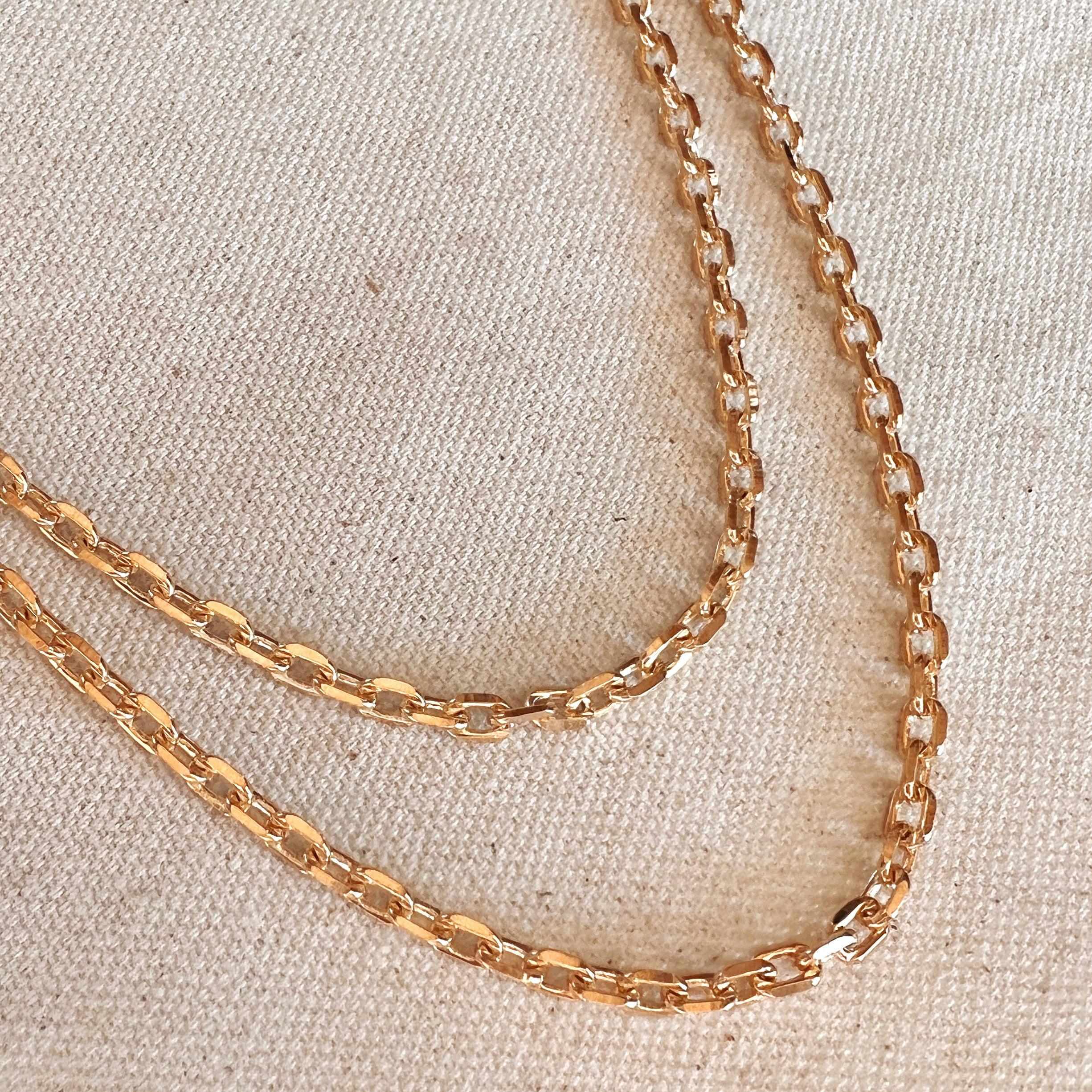 Mondsee 18k Gold Filled Unique Link Chain | 18k Gold Filled Jewelry