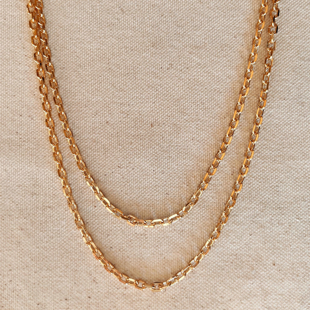 Mondsee 18k Gold Filled Unique Link Chain | 18k Gold Filled Jewelry