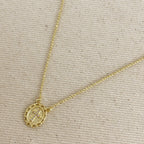 Mondsee 18k Gold Filled Cross Plate Scapular Necklace | 18k Gold Filled Jewelry