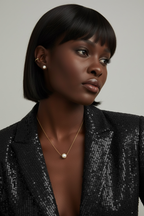 Mondsee 18k Gold Filled Solitaire Pearl Necklace | 18k Gold Filled Jewelry