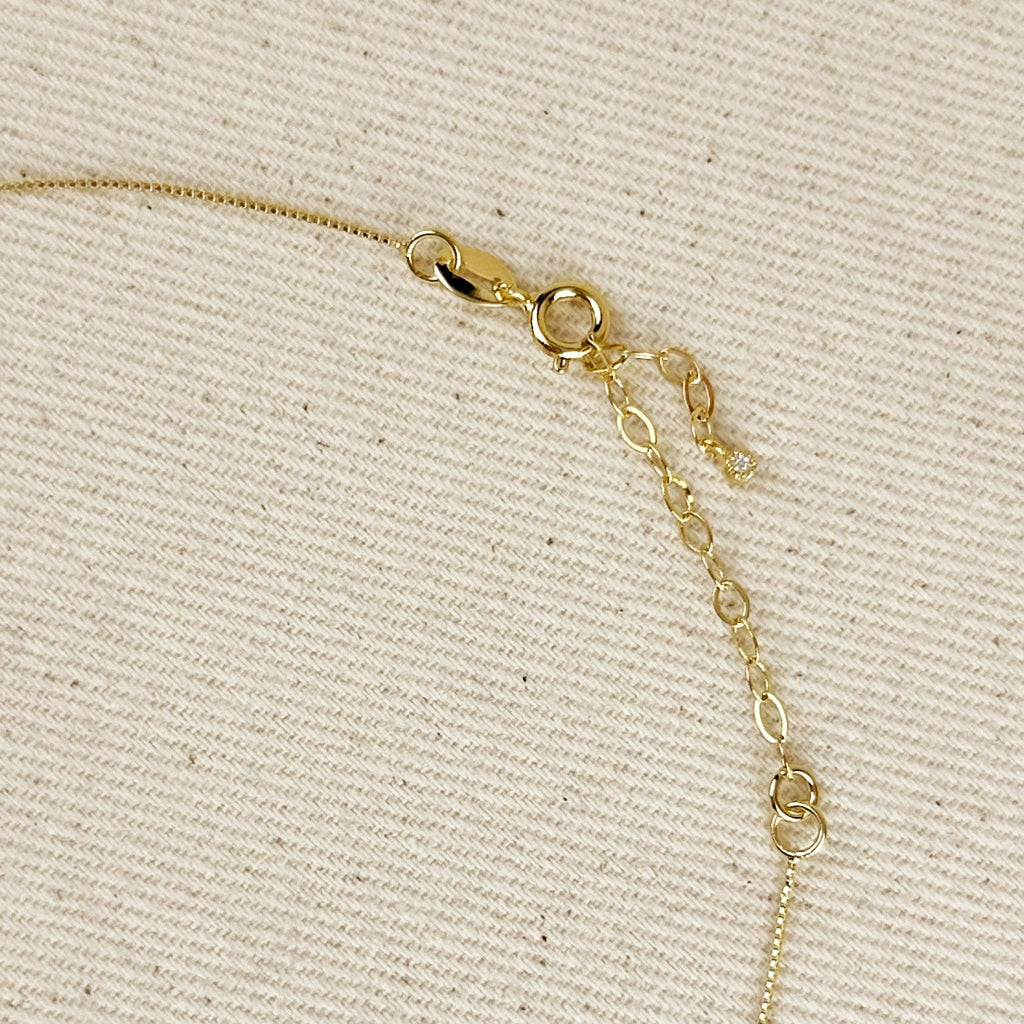 Mondsee 18k Gold Filled Mini CZ Solitaire Necklace | 18k Gold Filled Jewelry
