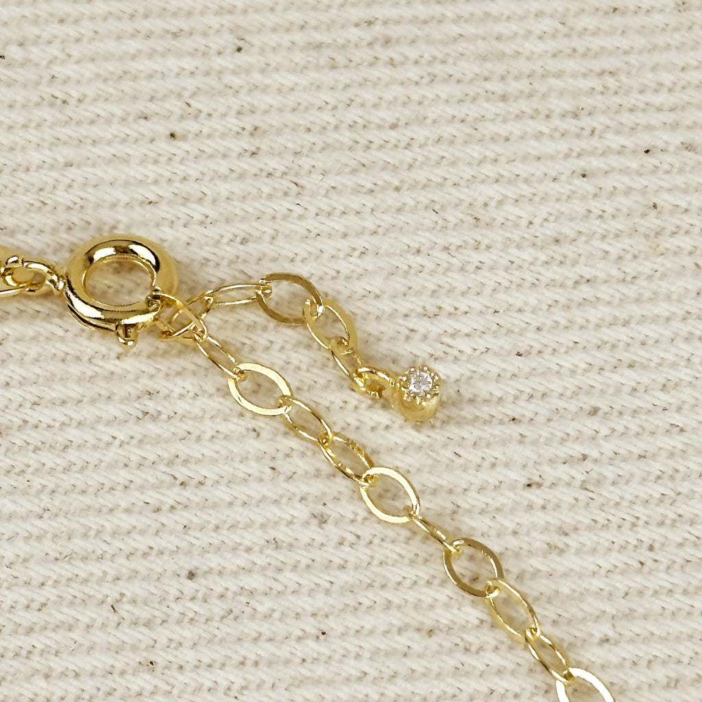 Mondsee 18k Gold Filled Mini CZ Solitaire Necklace | 18k Gold Filled Jewelry