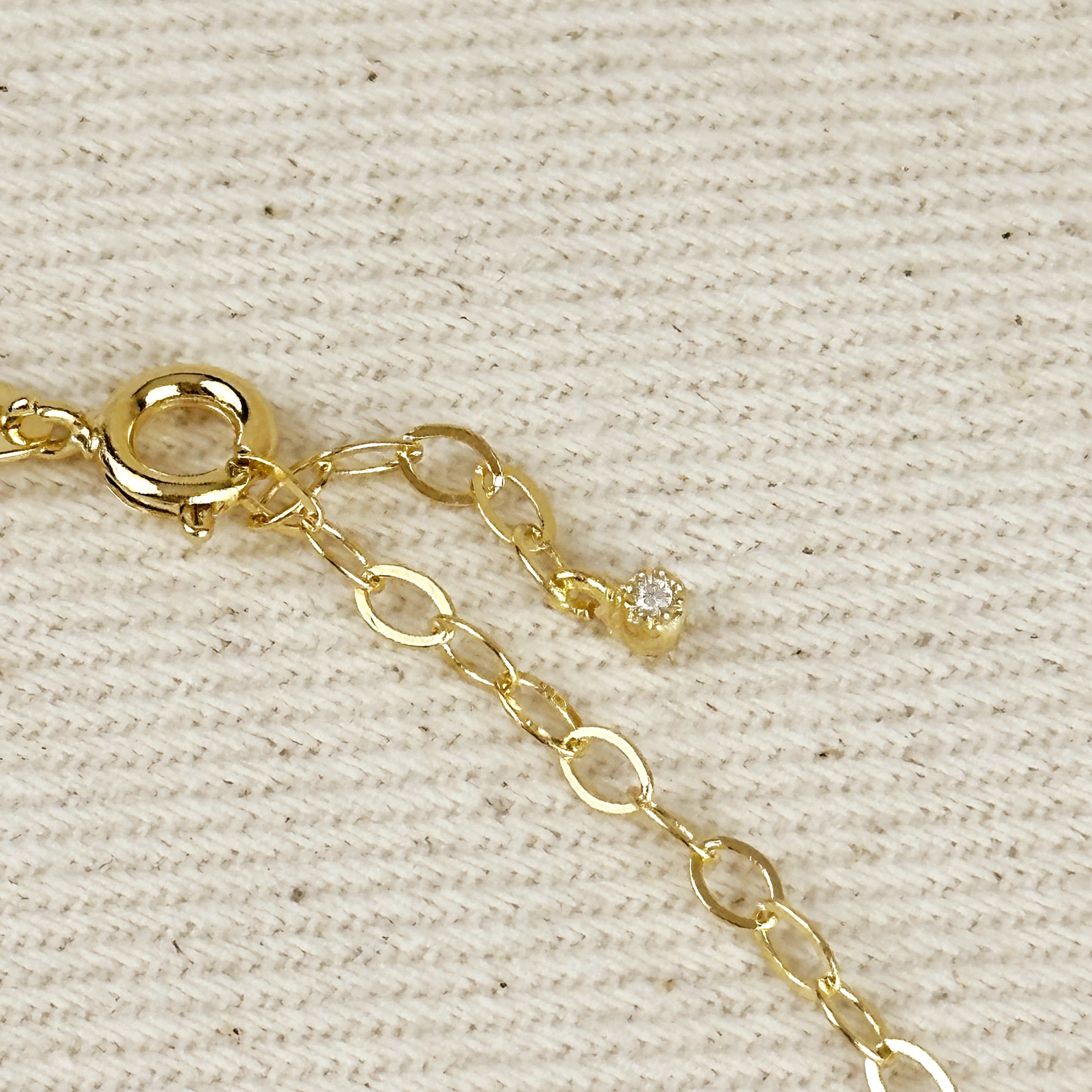 Mondsee 18k Gold Filled Mini CZ Solitaire Necklace | 18k Gold Filled Jewelry