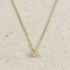 Mondsee 18k Gold Filled Mini CZ Solitaire Necklace | 18k Gold Filled Jewelry