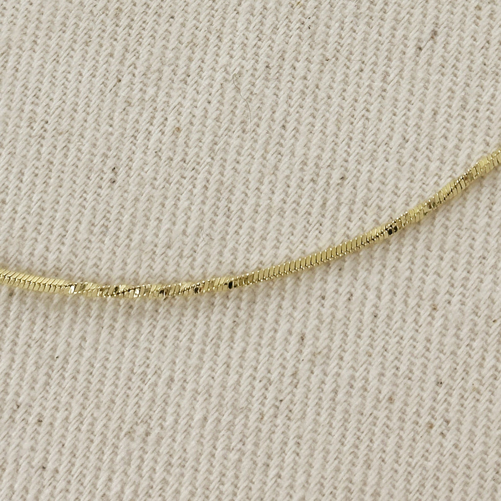 Mondsee 18k Gold Filled Twisted Box Chain 1.0mm | 18k Gold Filled Jewelry
