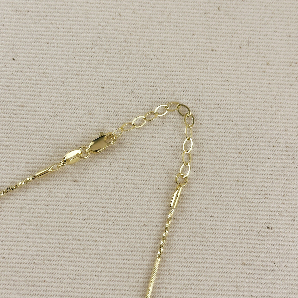 Mondsee 18k Gold Filled Twisted Box Chain 1.0mm | 18k Gold Filled Jewelry