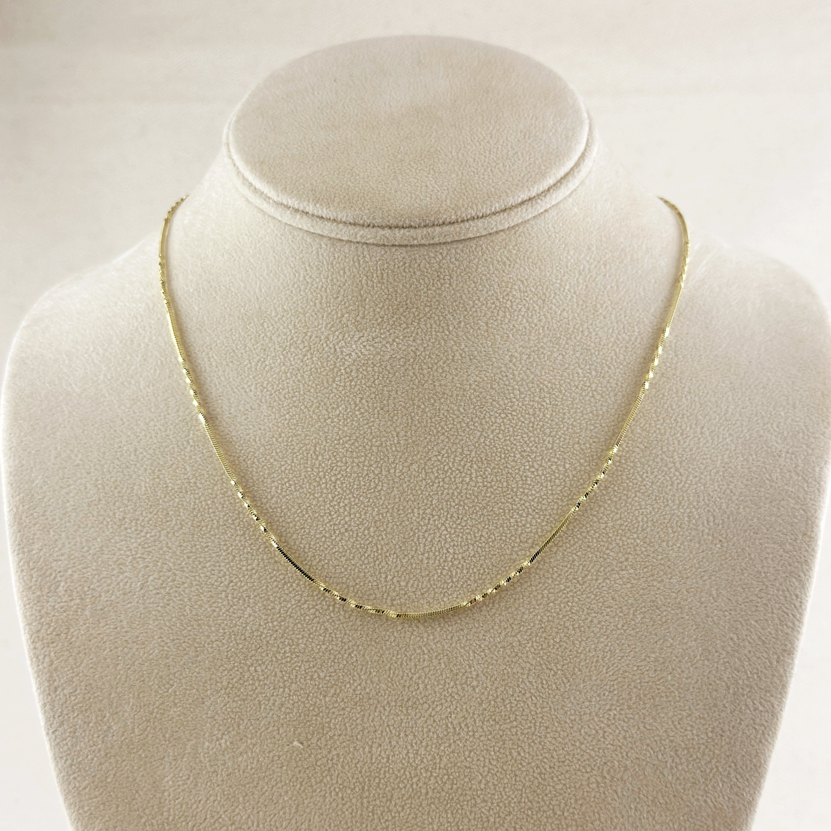 Mondsee 18k Gold Filled Twisted Box Chain 1.0mm | 18k Gold Filled Jewelry