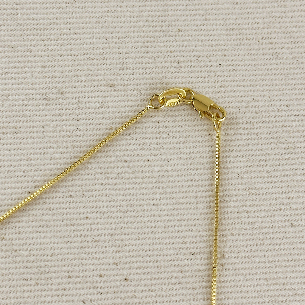 Mondsee 18k Gold Filled Thin Box Chain 0.85mm | 18k Gold Filled Jewelry