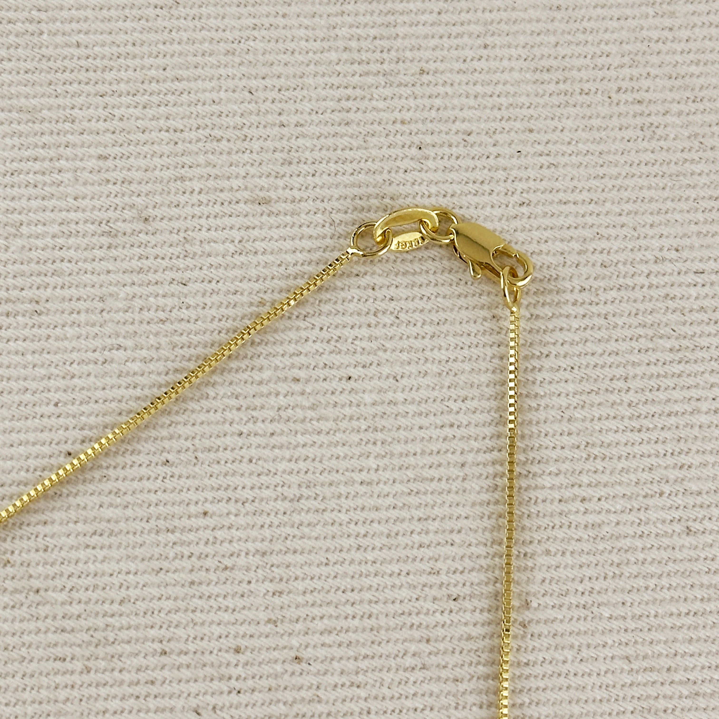 Mondsee 18k Gold Filled Thin Box Chain 0.85mm | 18k Gold Filled Jewelry