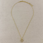 18k Gold Filled CZ Heart Necklace