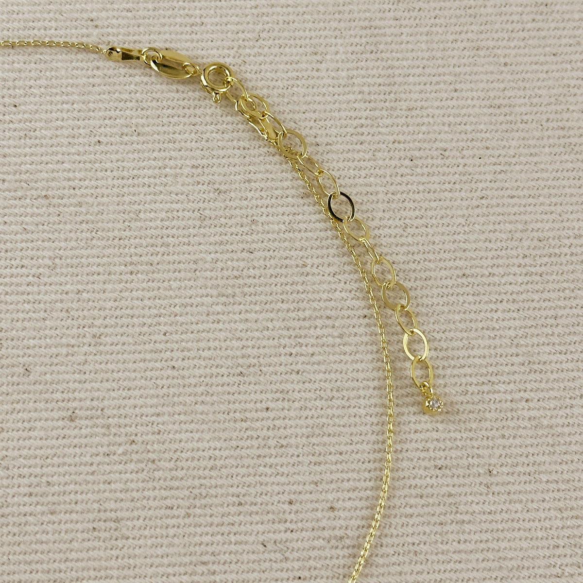 18k Gold Filled CZ Heart Necklace