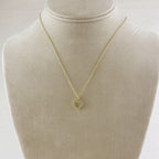 18k Gold Filled CZ Heart Necklace