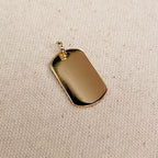 Polished Dog Tag Pendant