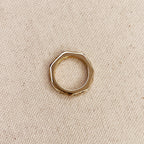 Mondsee Faceted Ring With CZ Stones | 18k Gold Filled Jewelry