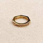Mondsee Faceted Ring With CZ Stones | 18k Gold Filled Jewelry