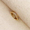 Mondsee Faceted Ring With CZ Stones | 18k Gold Filled Jewelry