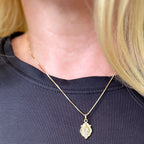 18k Gold Filled Saint Christopher Pendant