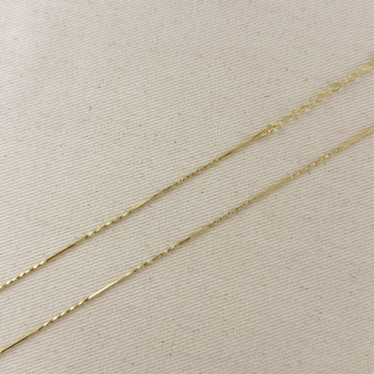 18k Gold Filled Twisted Belly Chain