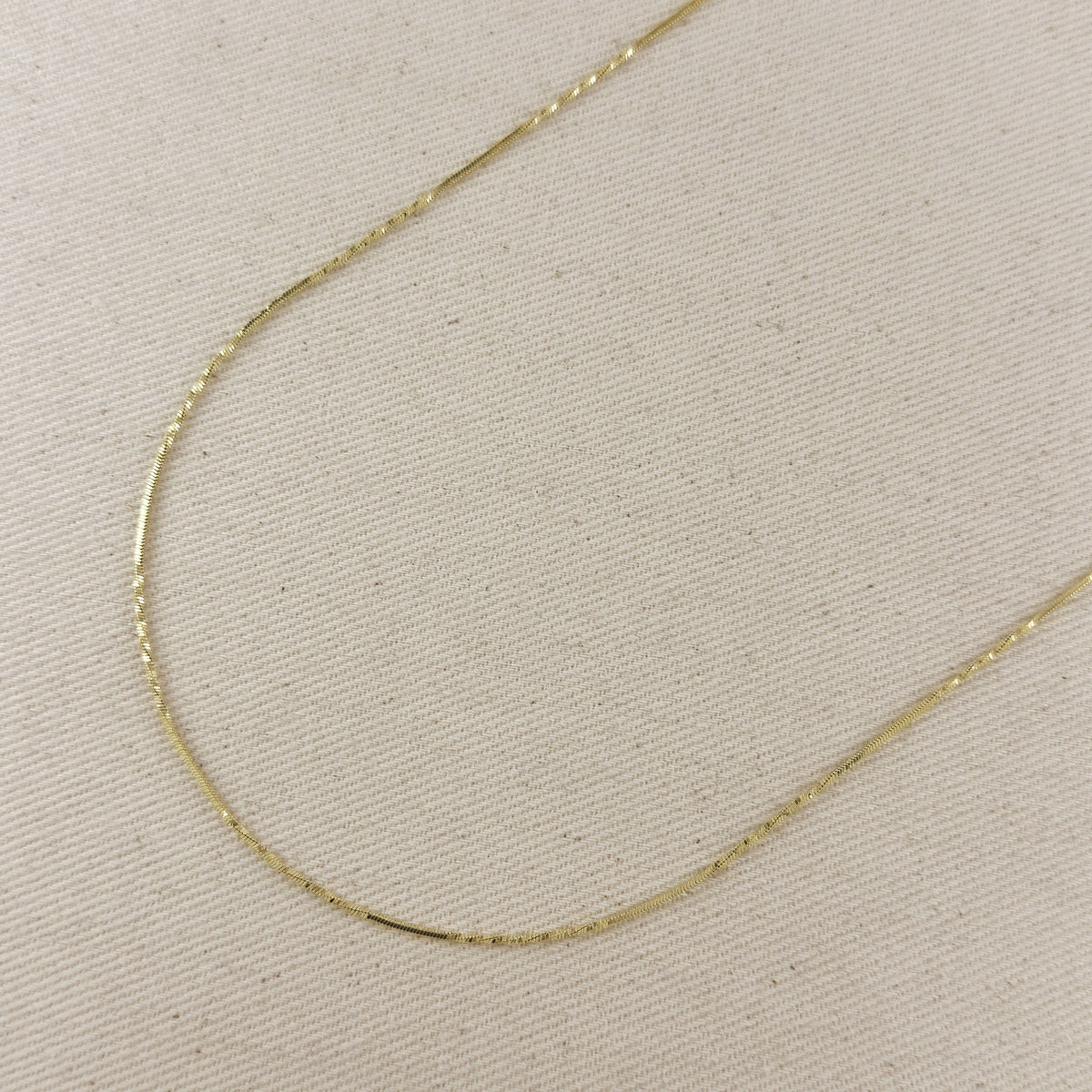 18k Gold Filled Twisted Belly Chain