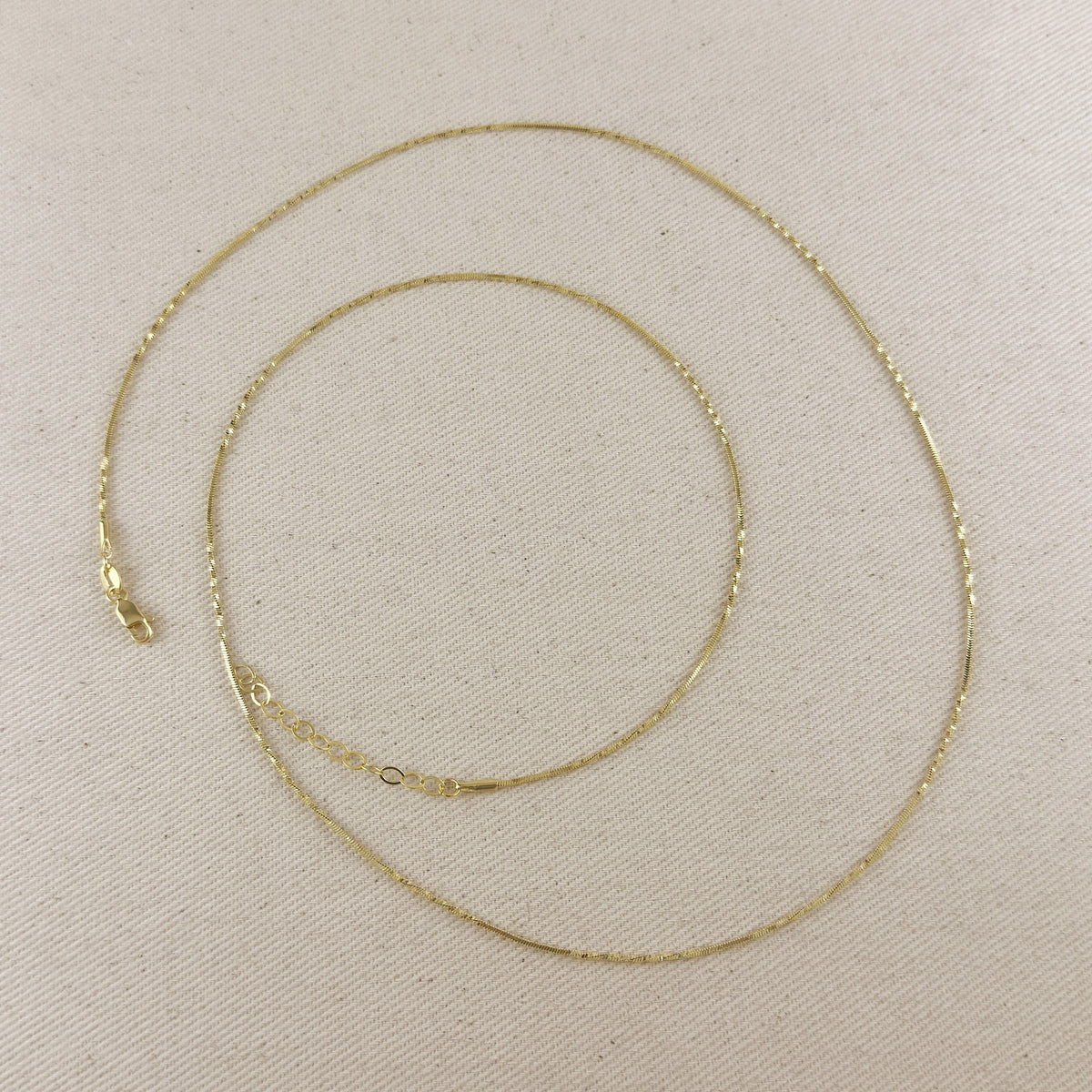 18k Gold Filled Twisted Belly Chain