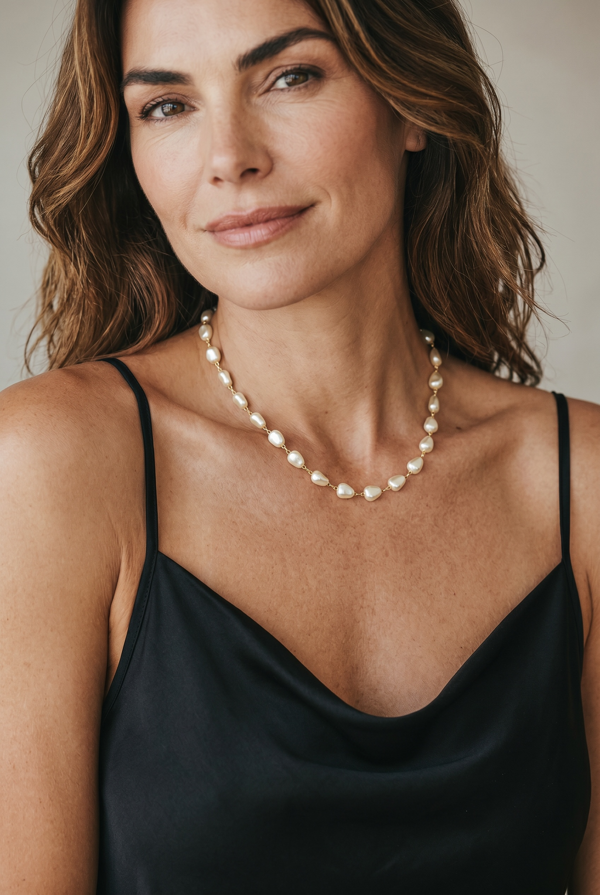 18K Gold Filled Baroque Pearl Necklace