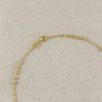 18k Gold Filled CZ Lady of Grace Rosary Necklace