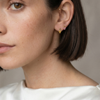 18k Gold Filled Mini CZ Flower Drop Earrings