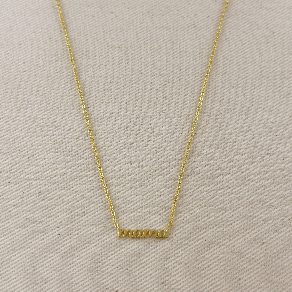 18k Gold Filled Mama Necklace