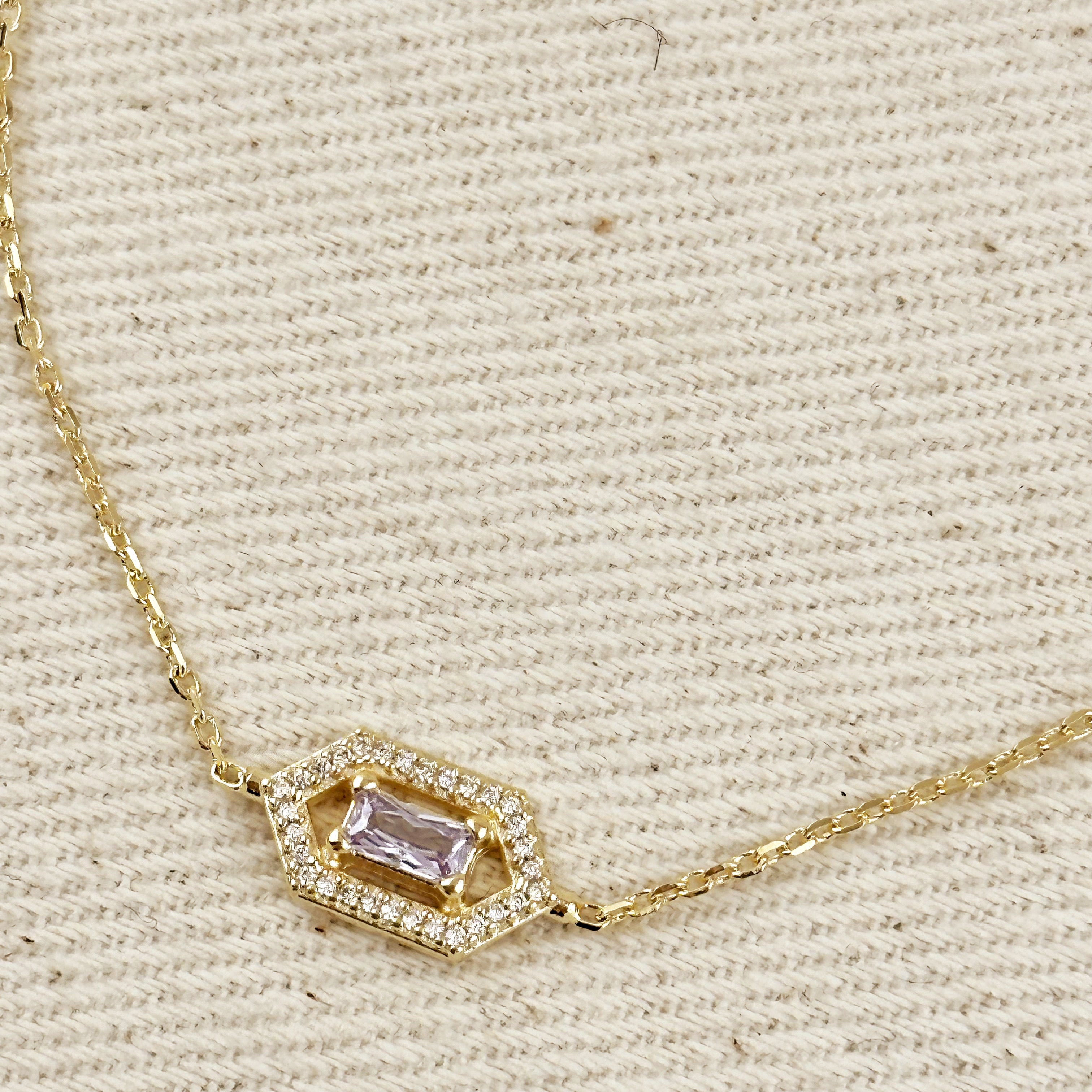 Mondsee 18k Gold Filled Fancy Birthstone Bracelet | 18k Gold Filled Jewelry