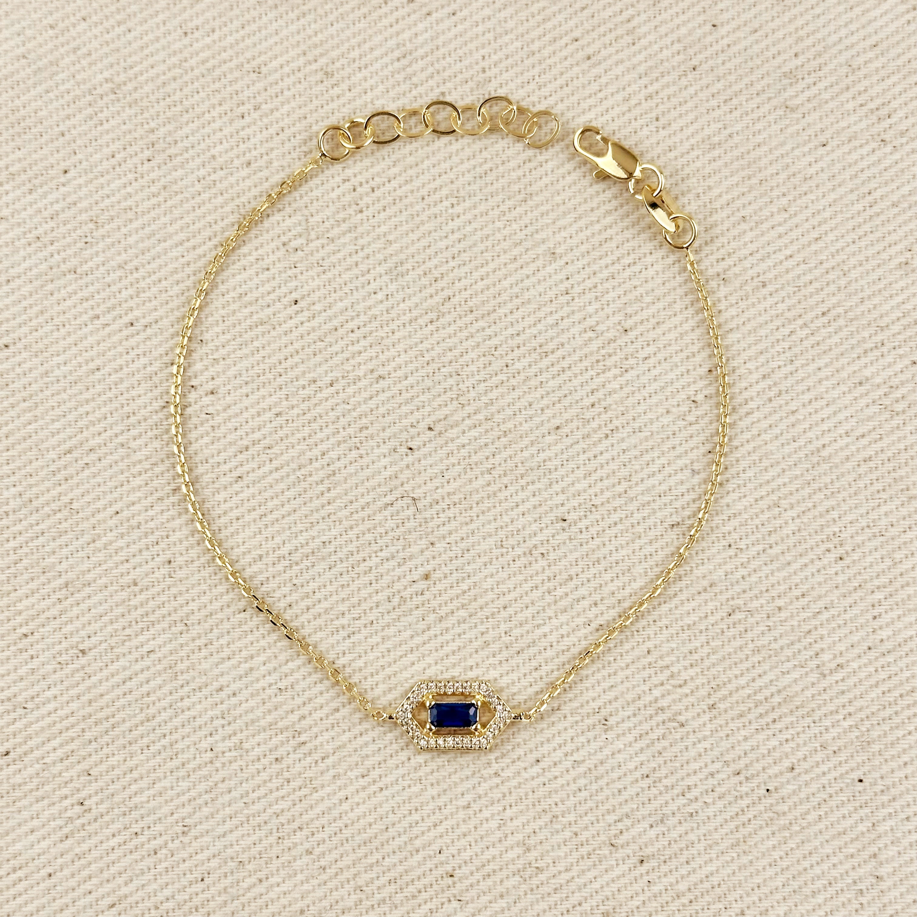 Mondsee 18k Gold Filled Fancy Birthstone Bracelet | 18k Gold Filled Jewelry