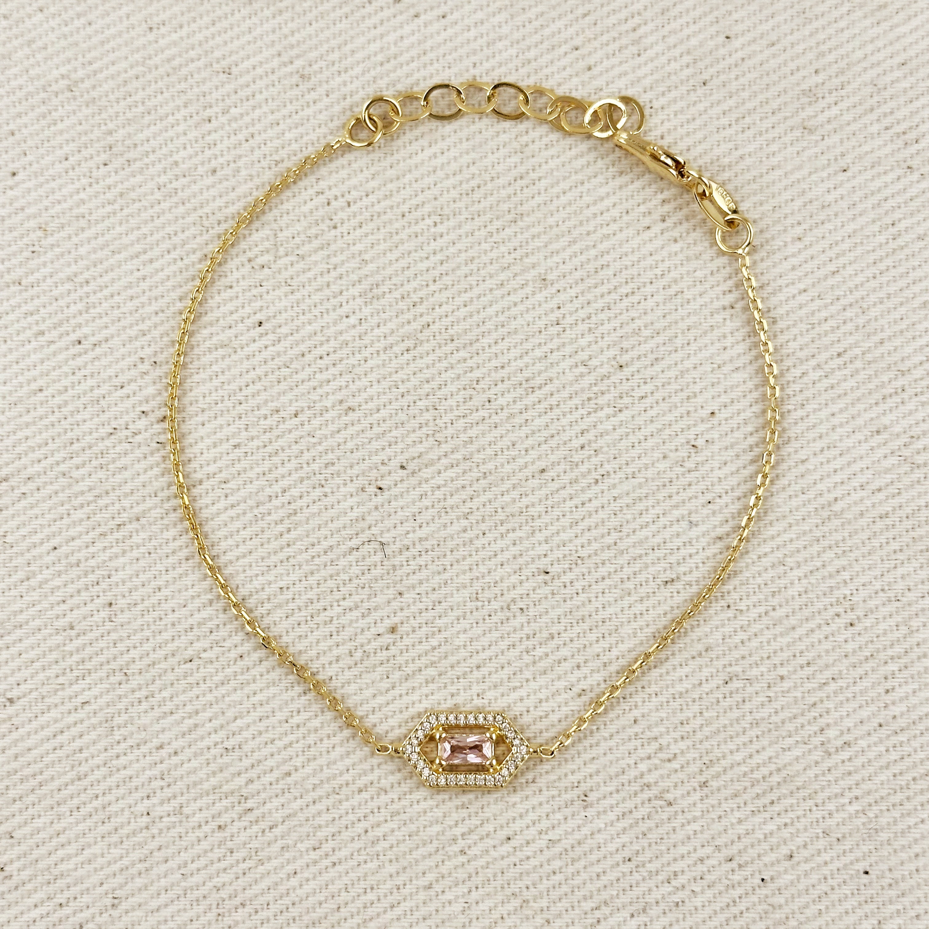 Mondsee 18k Gold Filled Fancy Birthstone Bracelet | 18k Gold Filled Jewelry