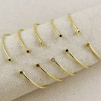 18k Gold Filled Open CZ Cuff Bracelet