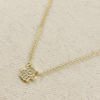 Mondsee 18k Gold Filled CZ Hamsa Hand Necklace | 18k Gold Filled Jewelry