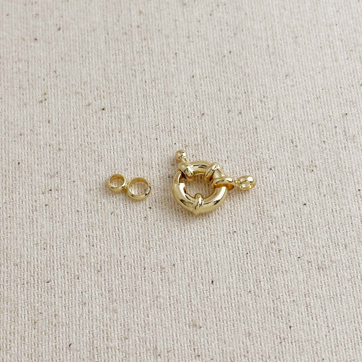 18k Gold Filled 11mm Spring Ring Clasp