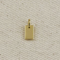 Engravable Plaque Charm 10.0mm x 6.0mm