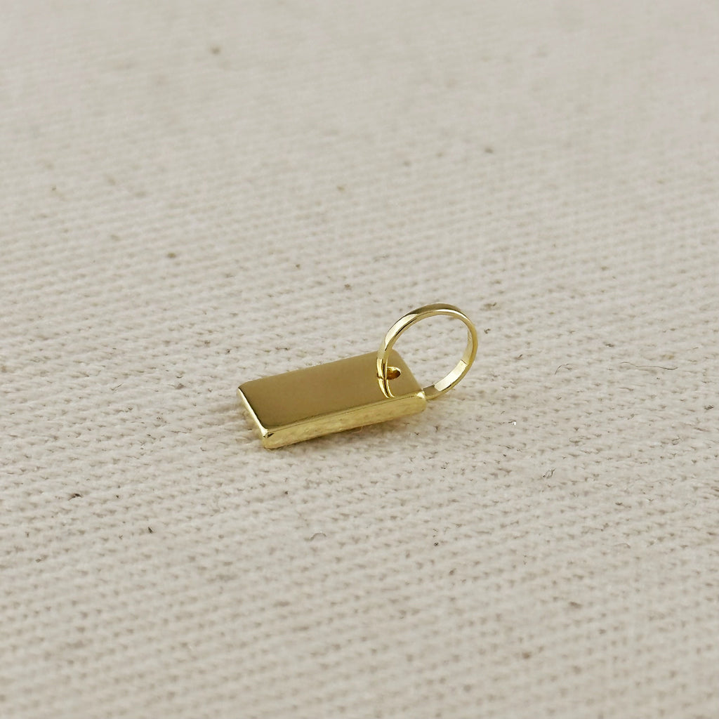 Engravable Plaque Charm 10.0mm x 6.0mm