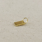 Engravable Plaque Charm 10.0mm x 6.0mm