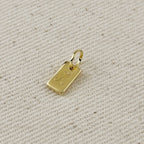 Engravable Plaque Charm 10.0mm x 6.0mm