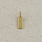 Engravable Plaque Charm 12.0mm x 5.0mm