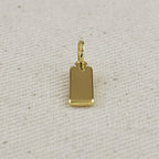 Engravable Plaque Charm 12.0mm x 5.0mm