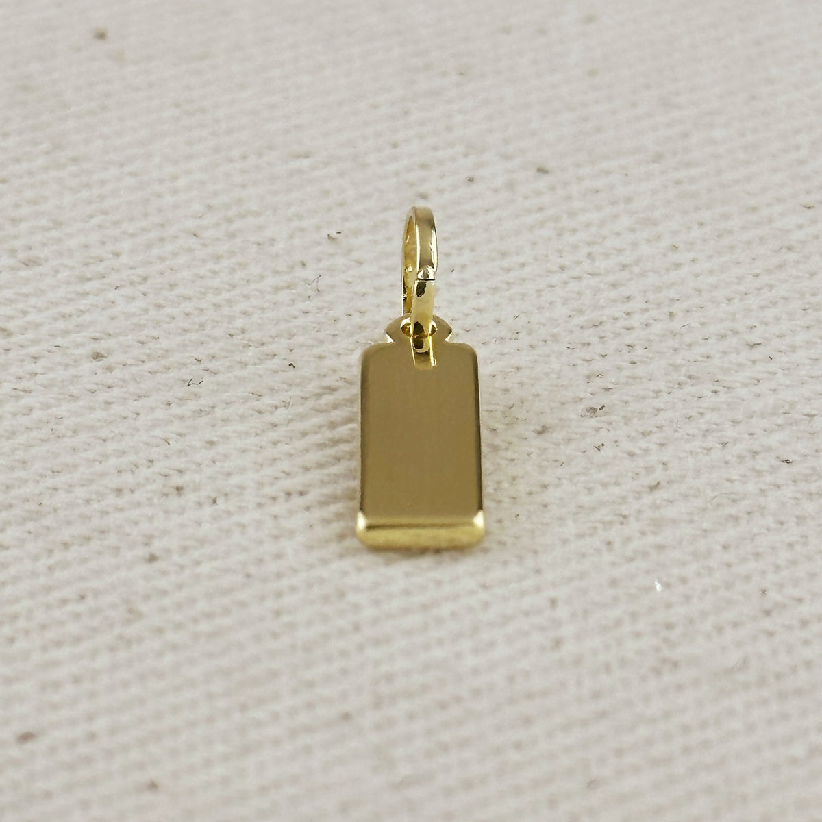 Engravable Plaque Charm 12.0mm x 5.0mm